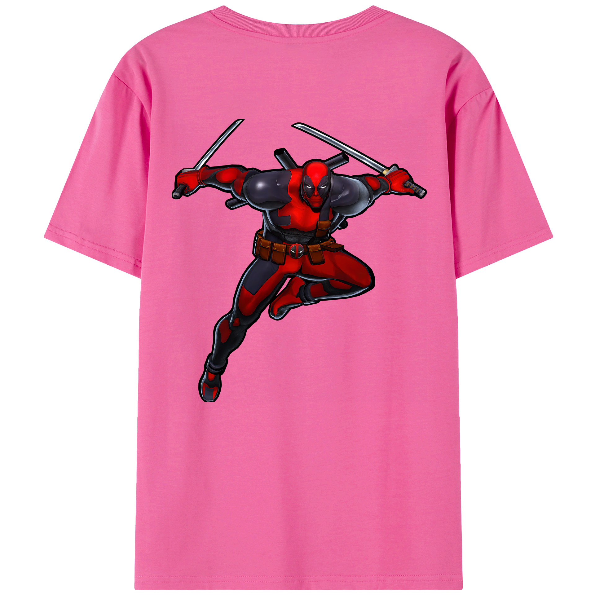 （画像用） Deadpool デッドプール レディース半袖Tシャツ(バックプリント)